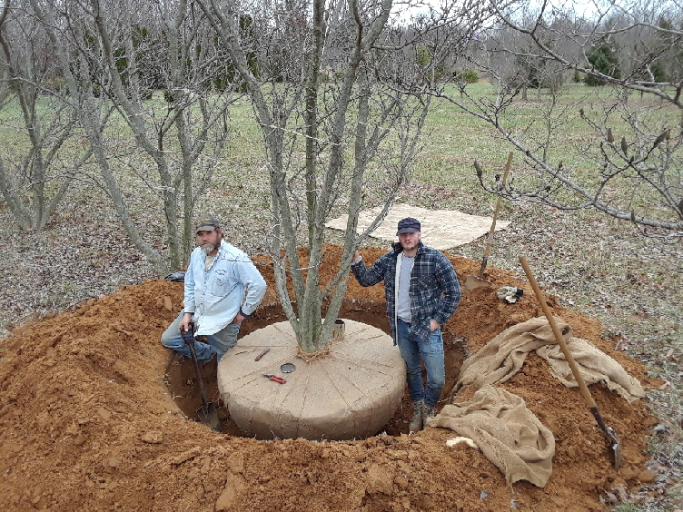 The digging is good today.
